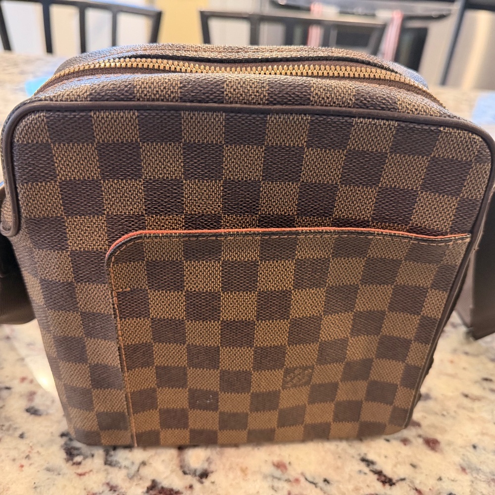 Louis Vuitton Damier/Crossbody Bag/Unisex-made in France